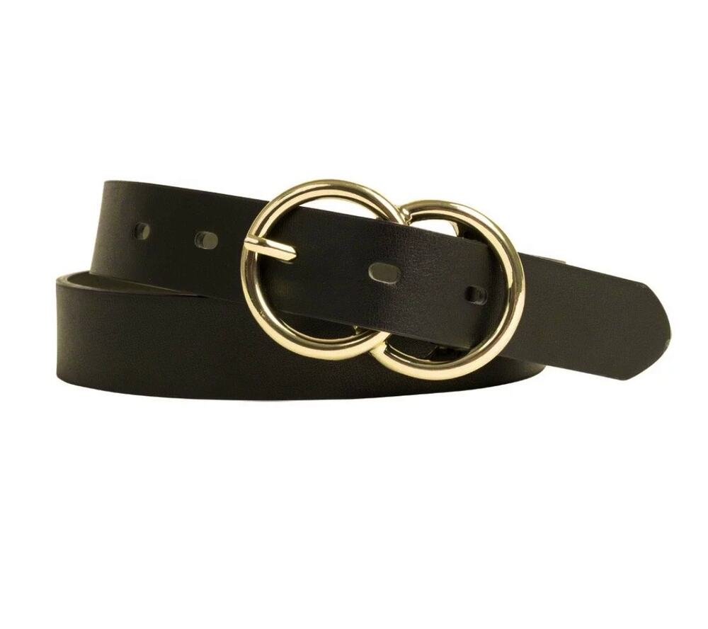 Time and Tru Women's Double Circle Buckle Belt